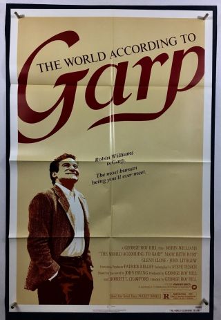 According To Garp Movie Poster One Sheet (veryfine, ) 1982 Robin Williams 1002
