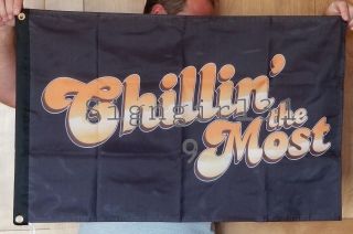 Kid Rock Chillin The Most Flag Banner Man Cave 2x3 Rv Boat Double Sided Chilling