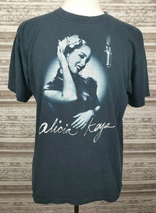 Alicia Keys Diary Tour 2005 Graphic Black Crew Neck T - Shirt Size Large (anvil)