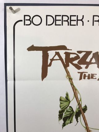 TARZAN Movie Poster (Fine, ) Australian One Sheet 1981 26.  5x40 Bo Derek 1601 2
