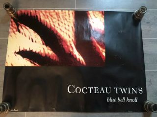 Cocteau Twins Blue Bell Knoll 1988 Capitol Records Promo Poster Minty Rare