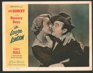 Loose In London Lobby Card (vg) Movie Poster Art 1953 Bowery Boys Comedy 228
