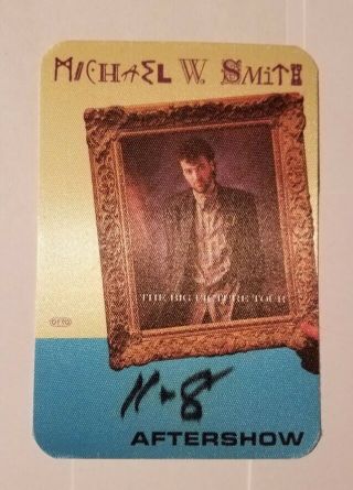 1986 Michael W Smith " The Big Picture " Tour Backstage Pass - Detroit Show