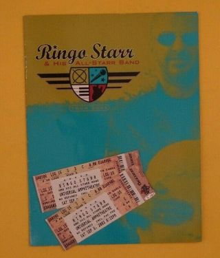 Ringo Starr.  2003 Tour Program,  2 - Ticket Stubs Universal Amplitheater.