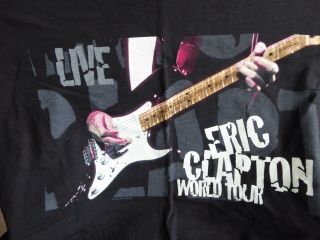 Eric Clapton 1998 World Tour T - Shirt In Black,  Never Worn