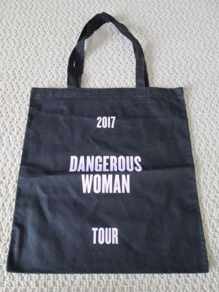 Auth Ariana Grande Dangerous Woman Tour Merch Vip Exclusive Black Tote Bag