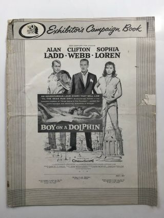 Boy On A Dolphin Pressbook 1957 20pages 12 " X 17” Movie Poster 442