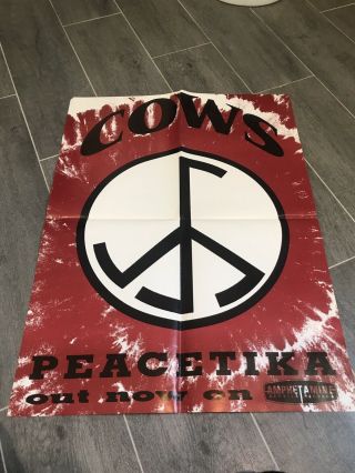 Cows 1991 Peacetika Am Rep Promo Poster Minty Nirvana 18 X 24 Awesome