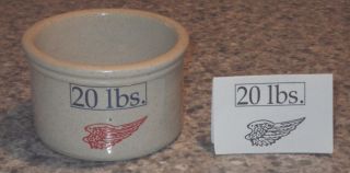 Rwcs - 1994 Red Wing Collectors Society Miniature 20 Lb Butter Jar Crock