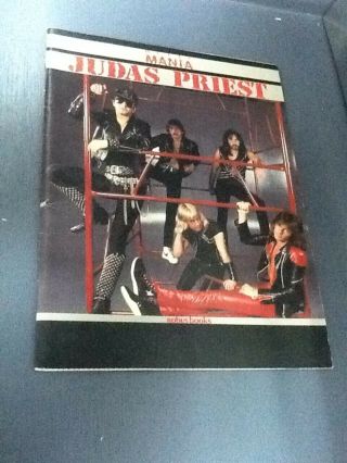 JUDAS PRIEST Metal Mania Photo Book 1984 with folded poster Rob Halford 2
