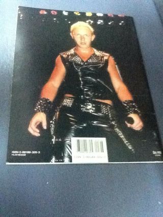 JUDAS PRIEST Metal Mania Photo Book 1984 with folded poster Rob Halford 3