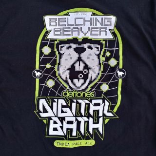 Belching Beaver Deftones Digital Bath Craft Beer T - Shirt Size XL Rare 2