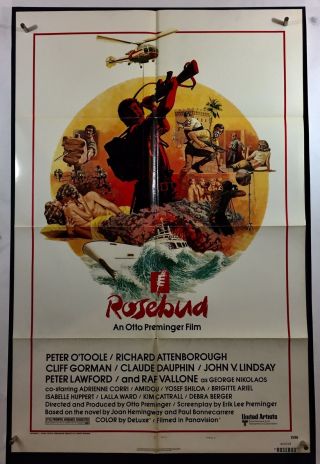 Rosebud Movie Poster (verygood) One Sheet 1975 Peter O’toole Cliff Gorman 1937