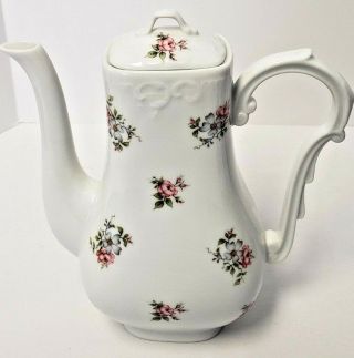 Princess House Rose Garden Teapot Coffee Pot and Lid 9 