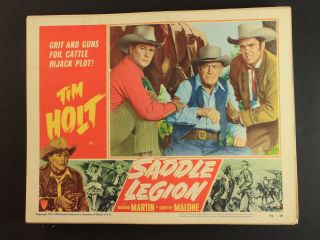 1951 Saddle Legion Western Movie Lobby Card Tim Holt