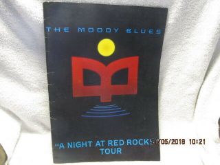 1993 Moody Blues Concert Program A Night At Red Rocks Tour Great Color Photos