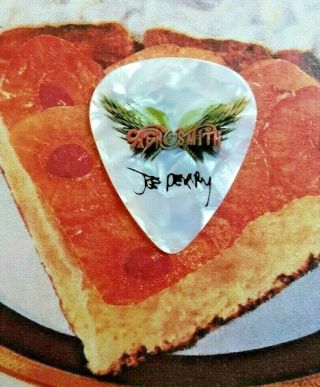 Aerosmith Joe Perry Park Theater Las Vegas 2019 Gig White Marble Guitar Pick