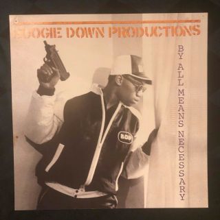 Bdp Boogie Down Productions By All Means Necessary Album Promotional Flat Card