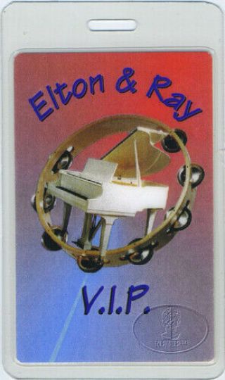 Elton John Ray Cooper 1993 Laminated Backstage Pass Vip