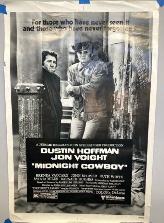 Midnight Cowboy Movie Poster One Sheet 1980