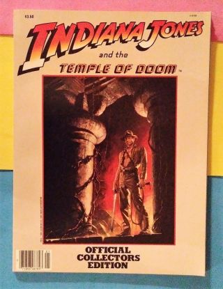 " Indiana Jones And The Temple Of Doom " 1984 Collectors Edition - Movie Program