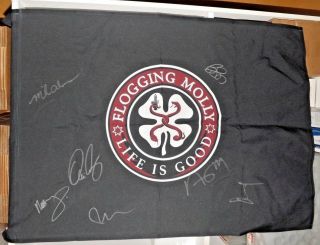 Flogging Molly Swag Bag And Flag Life Is Good