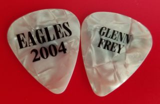 The Eagles Glenn Frey 2004 Faux Pearl Guitar Pick Farewell I Tour