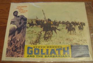 Goliath And The Barbarians (steve Reeves/1959 2 Lobby Card)