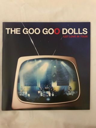 Goo Goo Dolls Let Love In Tour Booklet Guide Rare Oop