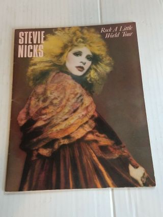 Stevie Nicks Rock A Little World Tour Program Book Fleetwood Mac 1986