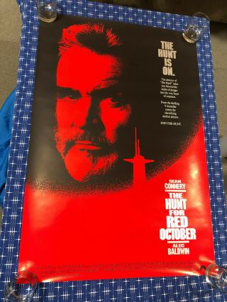 The Hunt For Red October Rolled Connery Movie Poster 1sheet Rare 27x40