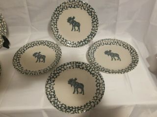 Folk Craft Moose Country By Tien Shane Dishes Set of 12 4