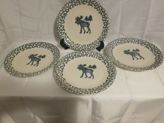 Folk Craft Moose Country By Tien Shane Dishes Set of 12 5