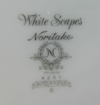 Noritake China WHITECLIFF PLATINUM 5 Piece Place Settings Multi Avail. 2