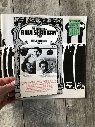 3 RAVI SHANKAR GEORGE HARRISON Tour Books & Ticket Stubs 60’s 7