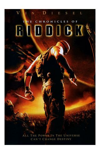 The Chronicles Of Riddick Movie Poster 11x17 In / 28x43 Cm Vin Diesel