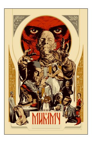 The Uncanny Mummy Movie Poster 11x17 In / 28x43 Cm Boris Karloff 1