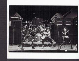 2 Kiss Gene Simmons Ace Frehley Peter Criss Paul Stanley 1970s Concert Photo