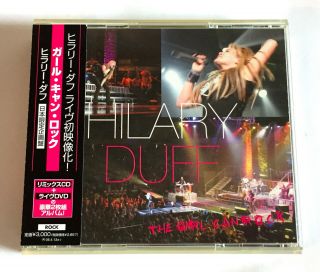 Hilary Duff The Girl Can Rock Japan Only L/e Remix Cd,  Live Dvd W/obi & Sticker
