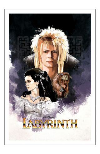 Labyrinth Movie Poster 11x17 In / 28x43 Cm David Bowie Jennifer Connelly