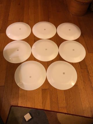 Set of 8 Vintage Corelle Butterfly Gold Dinner Plates 10 1/4 