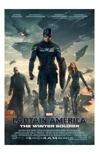 Captian America The Winter Soldier Movie Poster 11x17in / 28x43cm Chris Evans