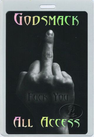 Godsmack 2003 Faceless Tour Laminated Backstage Pass