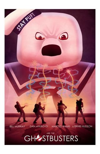 Ghostbusters Movie Poster 11x17 In / 28x43 Cm Bill Murray Dan Aykroyd