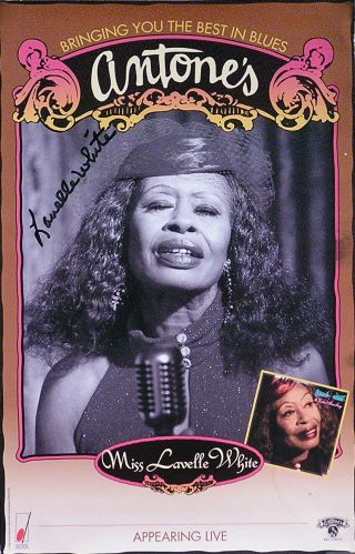 Miss Lavelle White 996 Antone’s Autographed Concert Poster