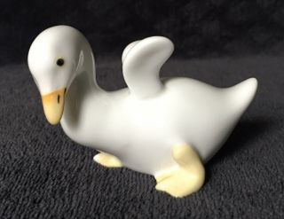 Rare Vintage MCM Noritake Nippon Toki Bone China Baby Goose Figurine 2