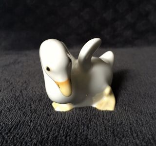 Rare Vintage MCM Noritake Nippon Toki Bone China Baby Goose Figurine 3