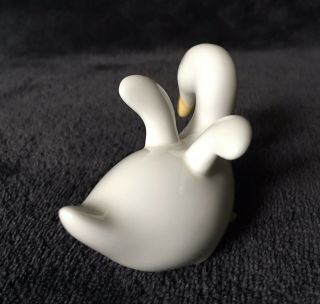 Rare Vintage MCM Noritake Nippon Toki Bone China Baby Goose Figurine 5