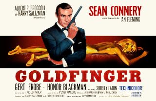 James Bond 007 Goldfinger Movie Poster 11x17 In / 28x43 Cm Sean Connery 3