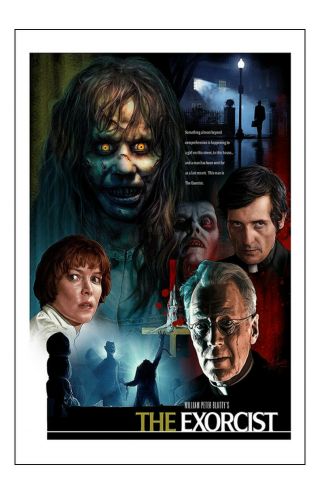 The Exorcist Movie Poster 11x17 In / 28x43 Cm Linda Blair Max Von Sydow